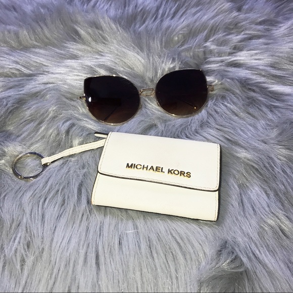 Michael Kors Handbags - BUNDLE - MK Keychange Wallet + Sunglasses